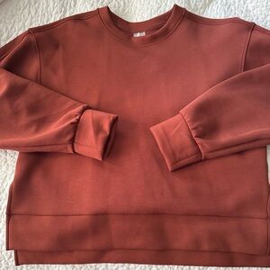 Women's Rust Crew Neck Sweater